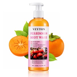 Persimmon Body Wash for Old People Smell, Persimmon Deodorant Bar Soap for Strong Odor Smelly Feet Remove, Deep Cleansing Body Odor Control, Sensitive Skin Suitable