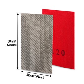 HOMESOM Diamond Sandpaper Electroplated Polishing Sheet Abrasive Sanding Paper Grit 120 for Glass Ceramics Stones