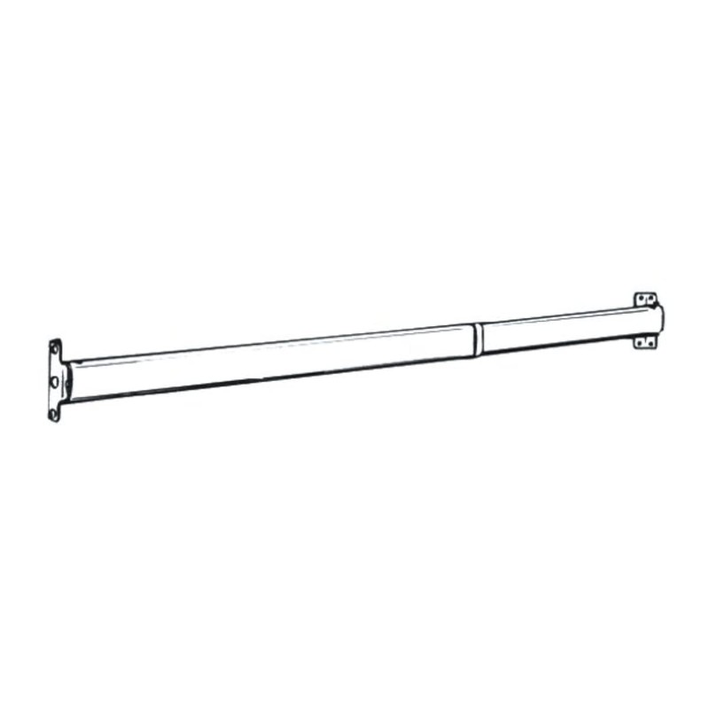 Graber Flat Lock-Seam Sash Rod (28 to 48-Inch Adjustable Width,
