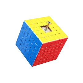 XMDCuber MOYU Meilong 6x6 V2 Speed Cube Stickerless, Meilong 6 Upgraded Version 6x6x6 Magic Cube