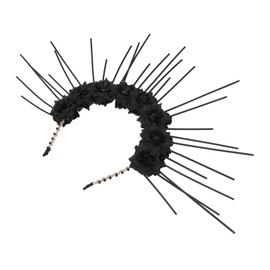 FOMIYES 1pc Elegant Gothic Flower Headband Hair Accessory for Festivals and Parties Delicate Headdress Floral Design for Women and Girls Eye-catching Performance Decor