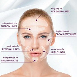 YANINEE 192 pieces anti-wrinkle plaster face, anti-wrinkle patches