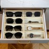 IWTTWY Glasses Box for Storing 8 Glasses, Sunglasses Storage Made