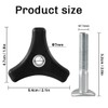 MIRKUZI Grab Handles for Lawnmower 2 Pieces Lawn Mower Handle