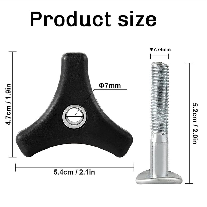 MIRKUZI Grab Handles for Lawnmower 2 Pieces Lawn Mower Handle