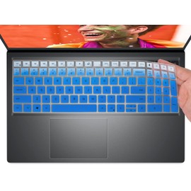 Keyboard Cover for 2024 2023 Dell Inspiron 15 3510 3511 3515 3520 3525 3530 3535 5510 5515 5518 15.6" / Dell Vostro 15 3510 3520 5510 5515 15.6 / Latitude 3520 15.6 Laptop Skin -Ombre Blue