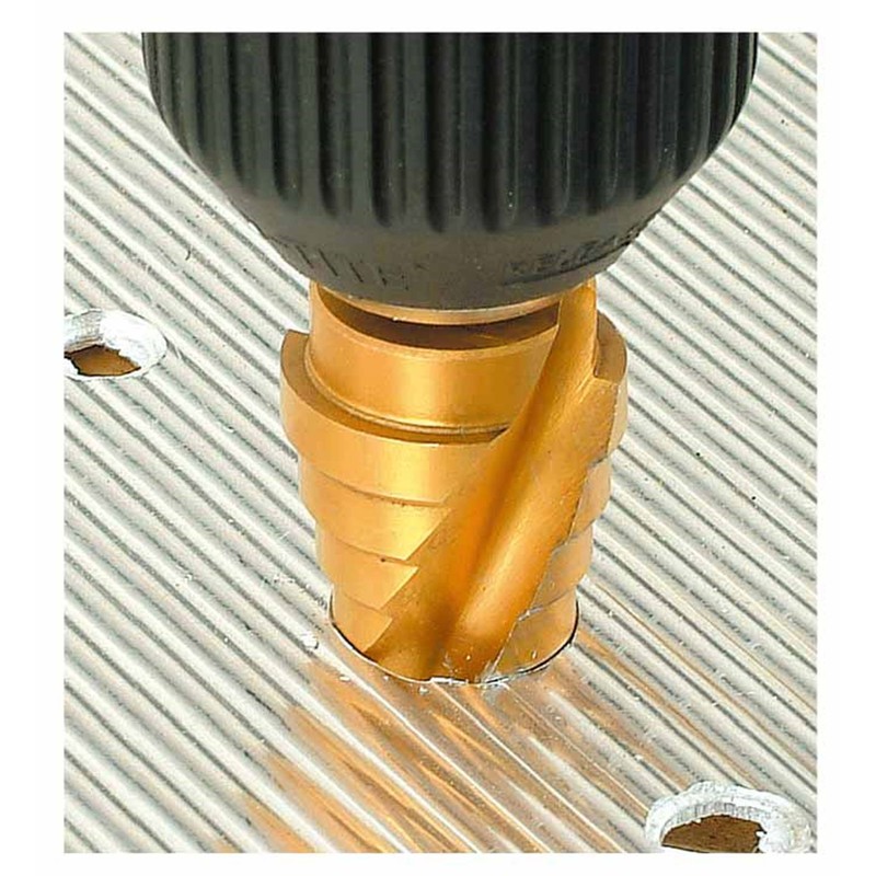 Ichinen Access RELIEF Ironwork Drill, Hexagonal Shaft, Spiral Step Drill,