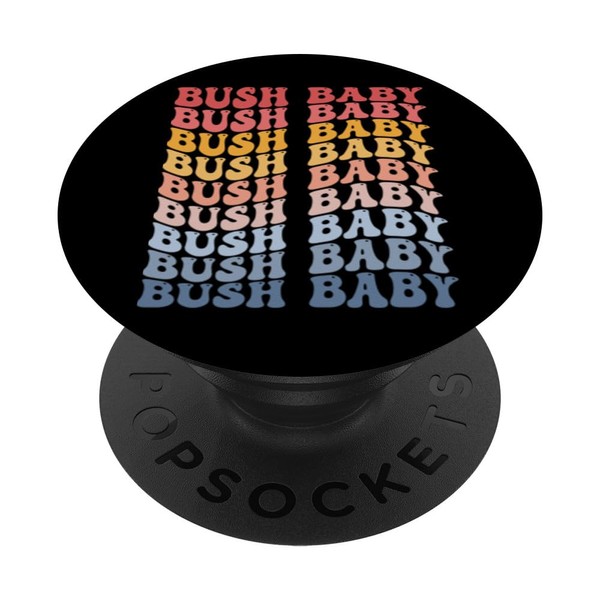 Bush Baby Groovy Retro PopSockets Standard PopGrip