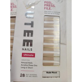 Kyutee Nails 2 Lot Kyutee Nails Ultimate Peel Press File Nail Stickers Nude Mood