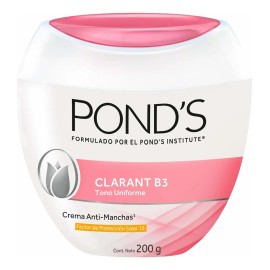 Pond's Crema Facial Clarant B3 Antimanchas con Protección Solar, 200g