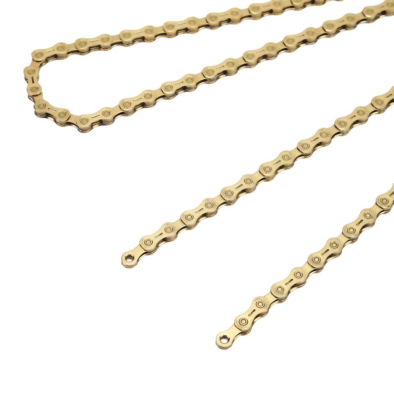 Gold 10 Speed Bike Chain Half Hollow Lightweight Bicycle Chain