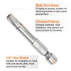 sourcing map 10pcs T30 Security Torx Bit 1/4" Hex Shank