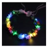 to 10pz Diadema Corona Flores Luz Led Fiesta Festival