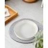 Docrin 2 Pack of 5.2 Inch White Ceramic Plant Saucer,Indoor