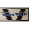 GFG CT70 K0 H Style Blue "Trail 140" frame Decals,