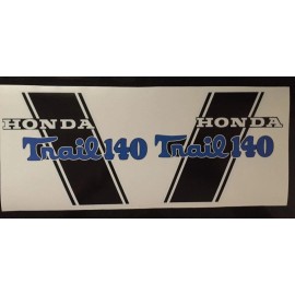 GFG CT70 K0 H Style Blue "Trail 140" frame Decals, Graphics Full Set, 140cc
