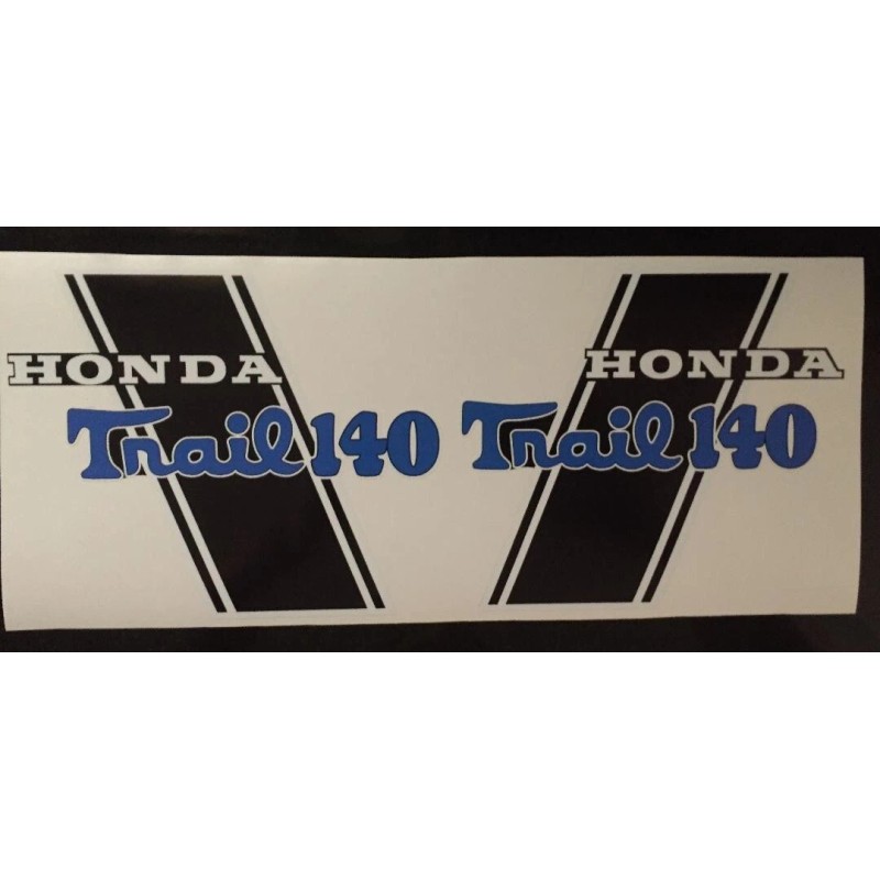 GFG CT70 K0 H Style Blue "Trail 140" frame Decals,