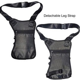 Thigh Pack, Larswon Leg Bag Thigh Pouch Bag Tactical Waist Bag Motorcycle Bag Waterproof, D- Gray, Medium, Leg Bag