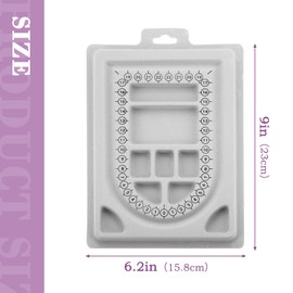 ChangXiang One Piece Practical Beading Board Jewelry Organizer Tray DIY Jewelry Making Bead Board Bracelet Plastic Necklace Beads Jewelry Organizer for DIY Bracelet Necklace