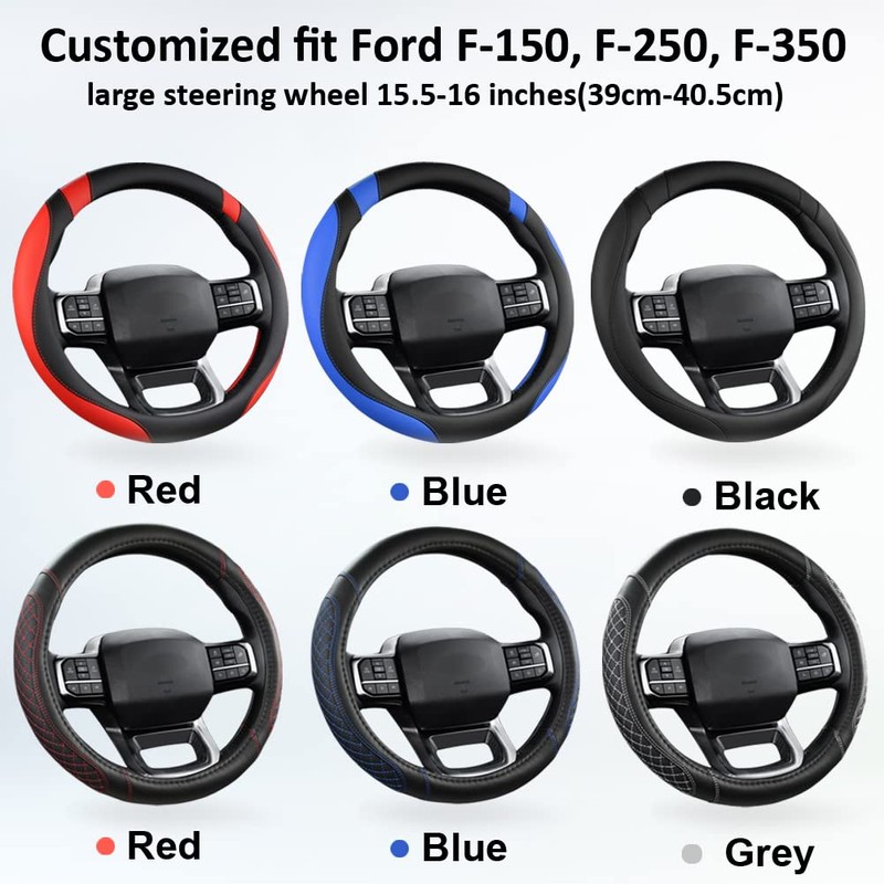 West Llama Customized Auto Car Steering Wheel Cover for Ford