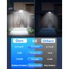 Gusicil Solar Lights for Outside, 172LED 3Modes Split Motion Sensor