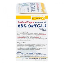 Supra Sea Fish Oil with 60% Omega 3 Fats Soft Pack of 100