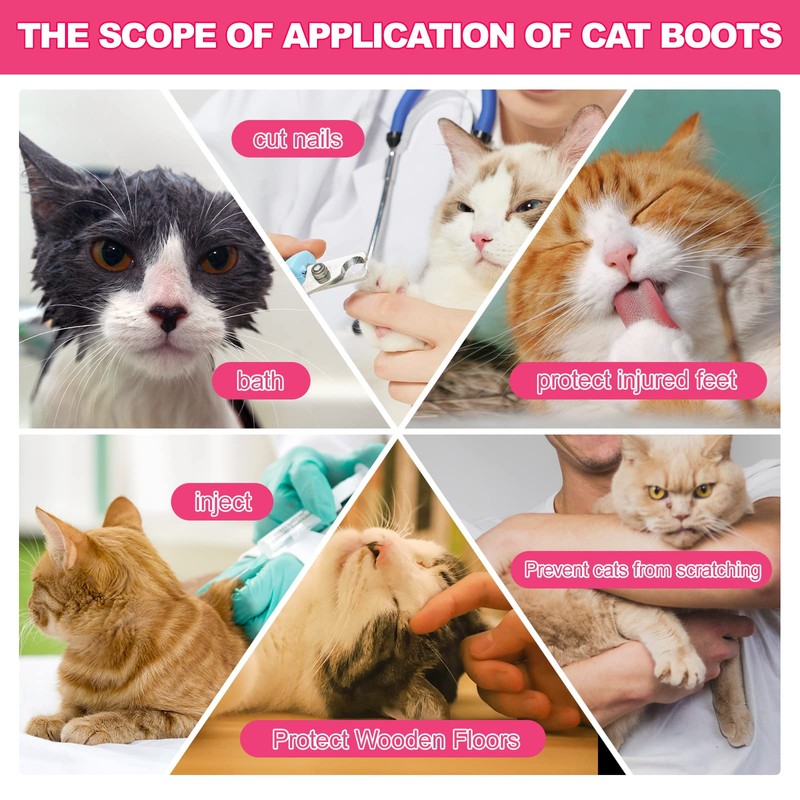 Paw Covers Anti-Scratch Foot Covers for Cats - Adjustable Mesh