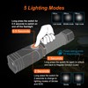 NICRON Flashlight, 700 Lumens 90 Degree Pocket Flashlight Rechargeable IP65