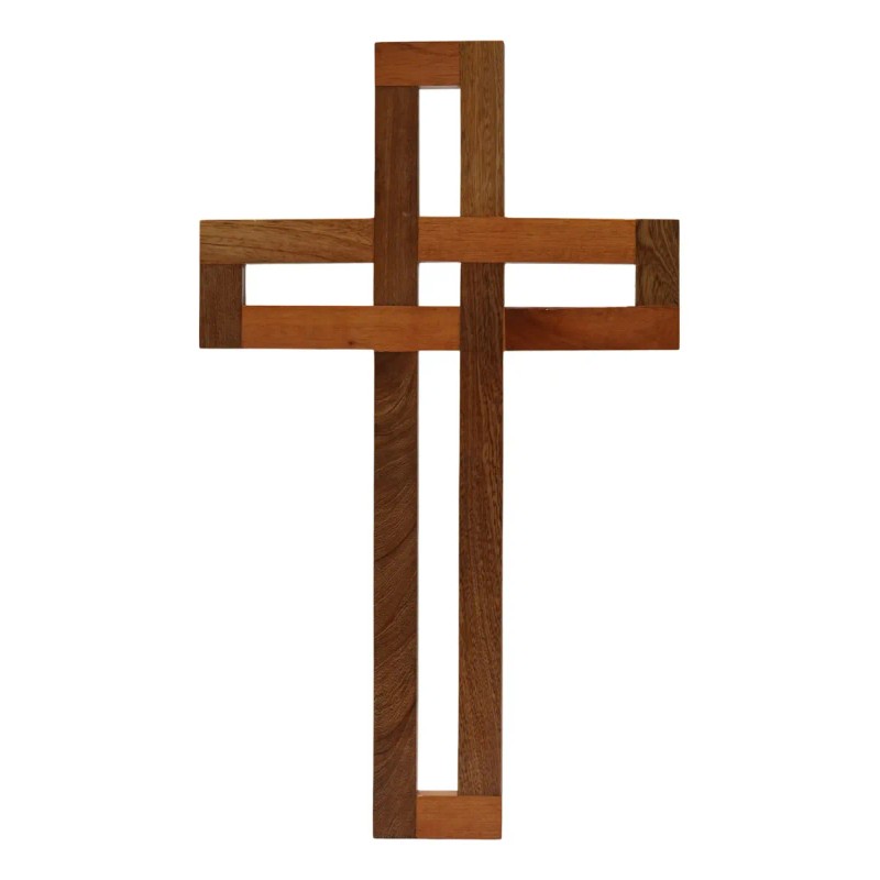 Cruz De Madera Decoracion Artesanal Cre55333rc-a