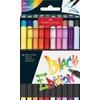 Faber-Castell Brush Pen Set Black Edition with 20 Bright Colours