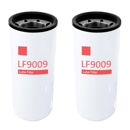 LF9009 Oil/Lube Filter Compatible With Cummins ISC 8.3L ISL/QSL 9.0L ISM N14 M11 Diesel Engines Replaces Cummins 3401544 XLF75000 (2 Pack)
