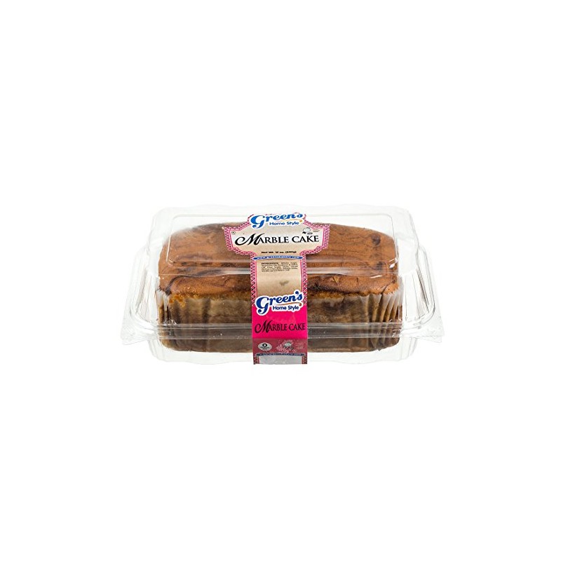 Green's Bakery Kosher Vanilla & Chocolate Marble Cake - 12
