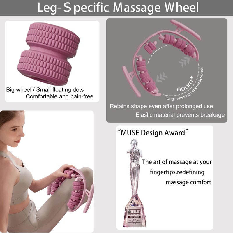 Triforde Travel Leg Massager, Office Massage Roller，No Assembly Portable Massage