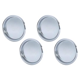 Nuk3y Easy Snap in Closet Door Finger Pull, 2-1/8", 4-Pack (Chrome)
