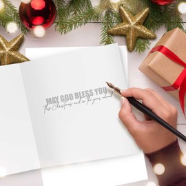 Christian Christmas cards, pack of 10 - All Joy, with Bible verse Romans 15:13 inside these religious Christmas cards, by Just Cards Direct