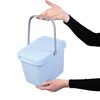 KADAX Waste Bin with Lid and Handle, Plastic Waste Bin,