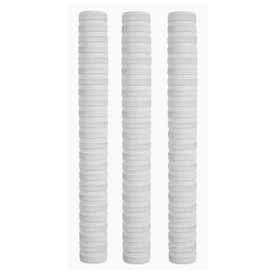 Skyhi Premium Chevron Pack of 3 Cricket bat grip- Grips For Cricket Bats | Excellent Shock Absorption Rubber Cricket Bat Grips (Chevron Ring White)