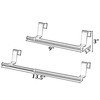 Basicwise Extendable Over-the-Cabinet Door Towel Bar Adjustable Hanging Metal Rack