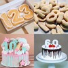 FUSOTO 9PCS Number Cookie Cutters Set, Birthday Numbers 0-8(6 Reverses