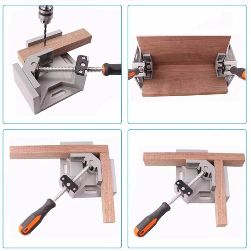 Corner Clamp 90 Degree Single Handle Aluminum Alloy Adjustable Right