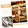 Levemolo 3pcs Saxophone Cleaning Brush with Bristles for Alto Sax