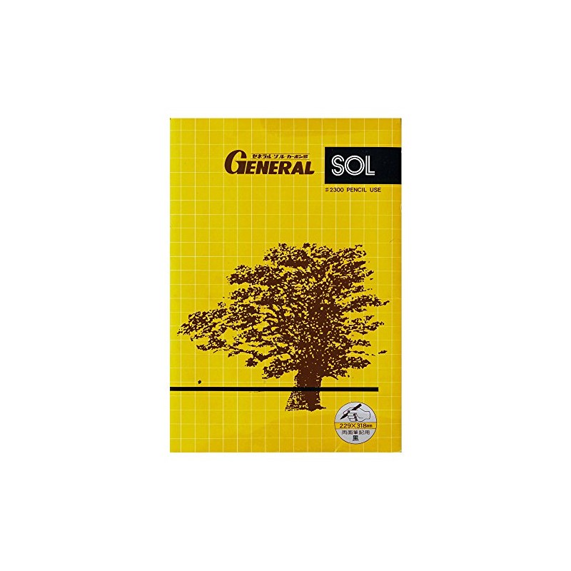General Carbon Paper Black Double Sided Writing Portable #2300K 10