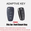 HIBEYO Flip 3 Button Key Fob Cover Compatible with Ford