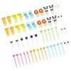 Plastic Fruit Fork, Reusable, 50 Pieces Food Fruit Fork Picks,