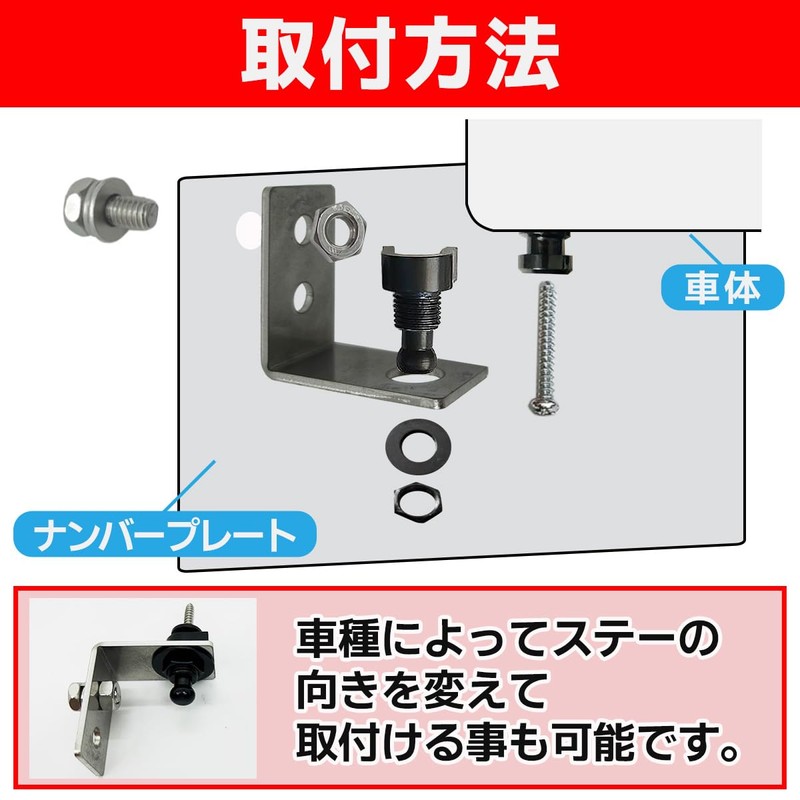 FJmark One-Touch Number Easy Removal, Self-Made Materials, M6, Screws Included,