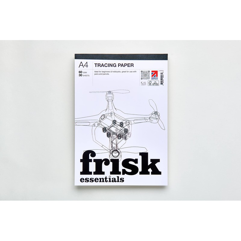 Frisk 24006004 Essentials Tracing Paper Pad, White, A4