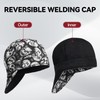 ARCCAPTAIN Reversible Welding Caps, 8 Panel Protective Welding Cap, 10
