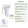 CIKAMIO 6-Packs mr11 Mini gu10 120V Non-dimmable 3w COB led