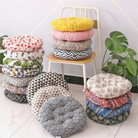 Soft Round Chair Cushions Indoor/Outdoor Pad Garden Patio Home Kitchen Office Seat Cushion Floor Pillows Cushion for Furniture Seat Pads (Color : #10, Size : 30cmx30cm)