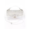 Unbranded BNWT Brand New Transparent Studded Stadium Bag Cleared Studded